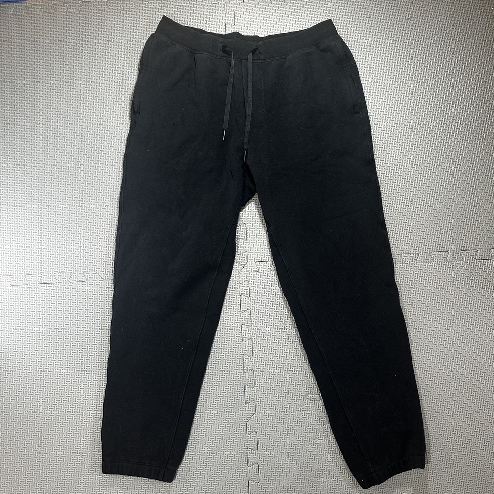 Lululemon City Sweat Joggers Men's Sz Large Black Activewear Drawstrings 32x28